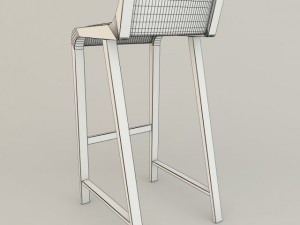 simple bar chair 3D Model