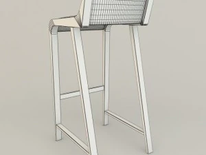 simple bar chair 3D Model