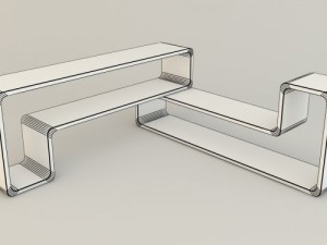 floor shelf transformer Modelo 3D