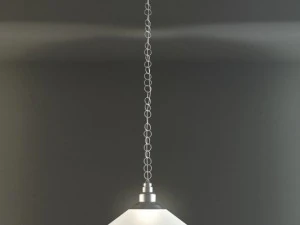 ikea kroby pendant lamp nickelplated glass 3D Model