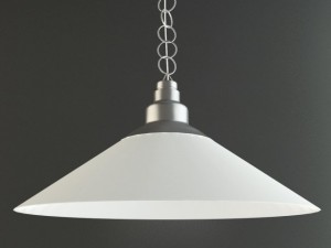 ikea kroby pendant lamp nickelplated glass 3D Model in Lamp 3DExport
