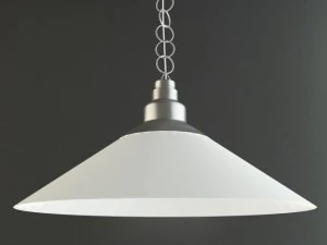 ikea kroby pendant lamp nickelplated glass 3D Model