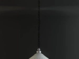 ikea kroby pendant lamp nickelplated glass 3D Model