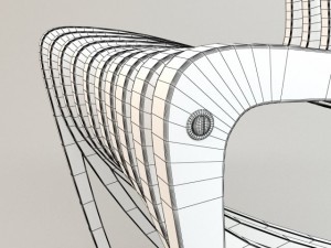 chair stripe design by joachim king Modelo 3D