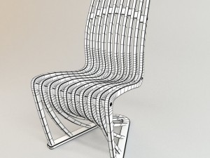 chair stripe design by joachim king Modelo 3D