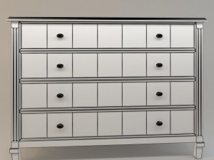 chest of drawers vintage 3D Model