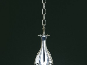 set of two elven lamps hanging and portable Model 3D