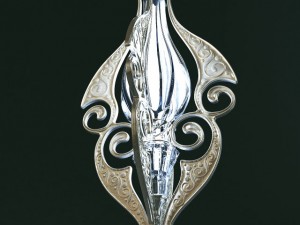 set of two elven lamps hanging and portable Model 3D