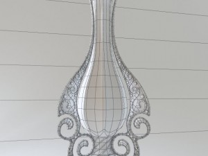 set of two elven lamps hanging and portable Model 3D
