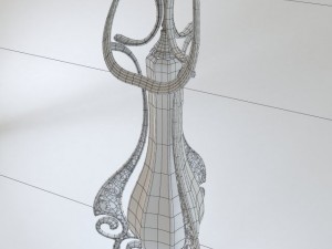 set of two elven lamps hanging and portable Model 3D