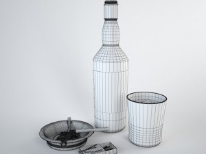 decor glamorous alcoholic 3D Модель
