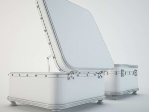 cupboard in the form of a suitcase Model 3D