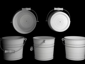 set enameled cookware 3D Модель