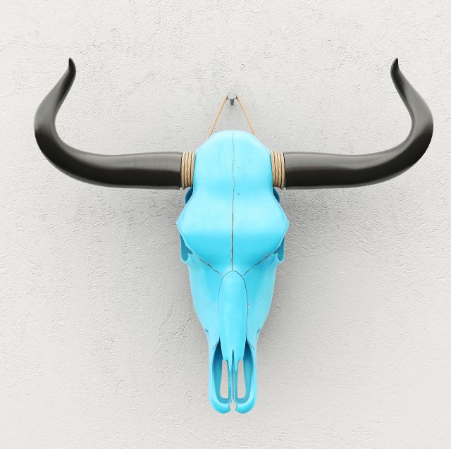cow skull Modèle 3D .c4d .max .obj .3ds .fbx .stl .blend