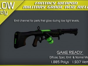 military grade acid rifle Model 3D