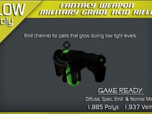military grade acid rifle Model 3D