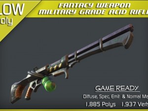 military grade acid rifle Model 3D
