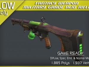 military grade acid rifle Model 3D