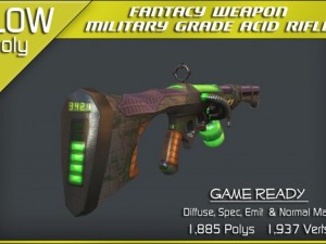 military grade acid rifle Model 3D