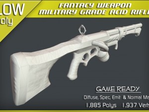 military grade acid rifle Model 3D
