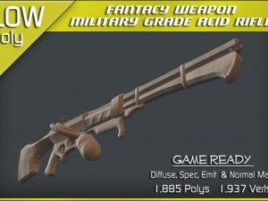 military grade acid rifle Model 3D