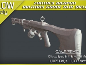 military grade acid rifle Model 3D