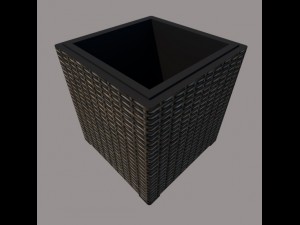 rattan-vimini vase Modèle 3D