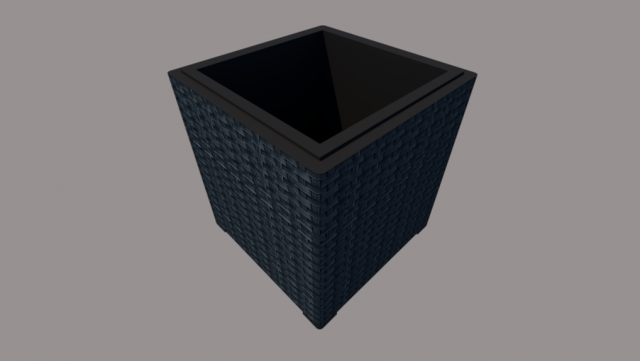 rattan-vimini vase 3D Модель .c4d .max .obj .3ds .fbx .stl .blend