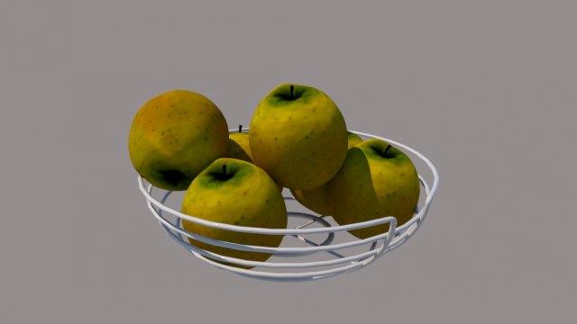 fruit basket Modelo 3D .c4d .max .obj .3ds .fbx .stl .blend