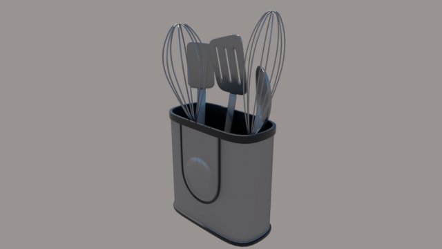 cooking accessories Modello 3D .c4d .max .obj .3ds .fbx .stl .blend 