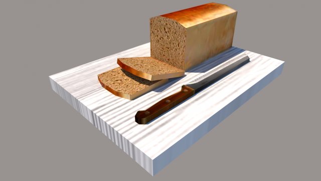 chopping board 3D Model .c4d .max .obj .3ds .fbx .stl .blend 