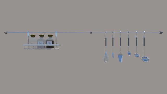 kitchen utensils 3D 模型 .c4d .max .obj .3ds .fbx .stl .blend 