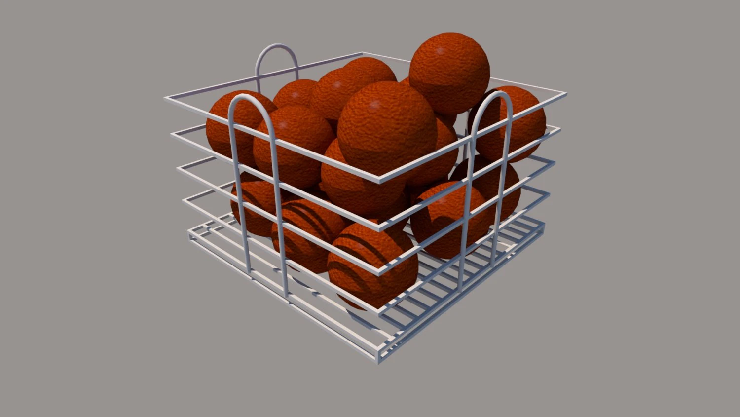fruit basket 3D Model .c4d .max .obj .3ds .fbx .stl .blend