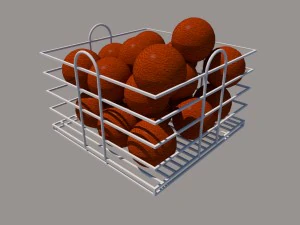 cesto di frutta Modello 3D