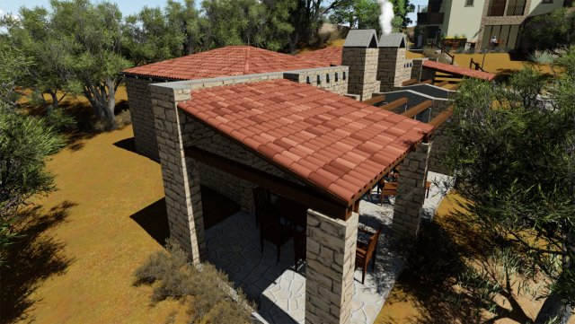 roof tiles Model 3D .c4d .max .obj .3ds .fbx .stl .blend 