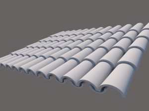 roof tiles Model 3D