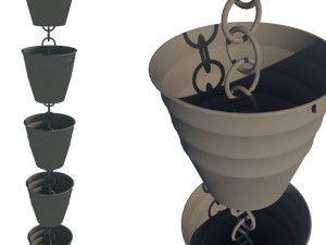 gutters water drain Modèle 3D