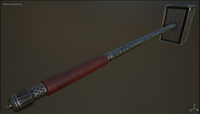 hammer pbr Modello 3D .c4d .max .obj .3ds .fbx .stl .blend 