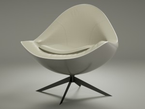 armchair soor Model 3D