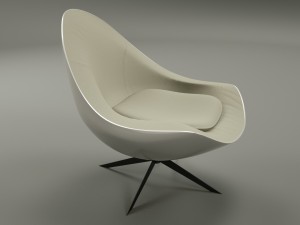 armchair soor 3D 模型