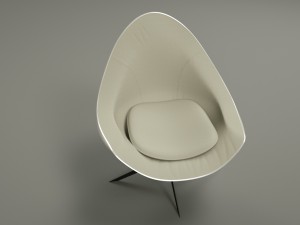 armchair soor 3D 模型