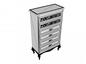 грудь капри 3D Модель