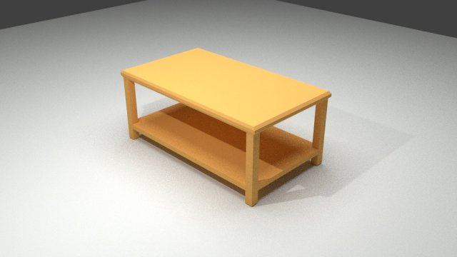 coffee table 3D Model .c4d .max .obj .3ds .fbx .stl .blend 
