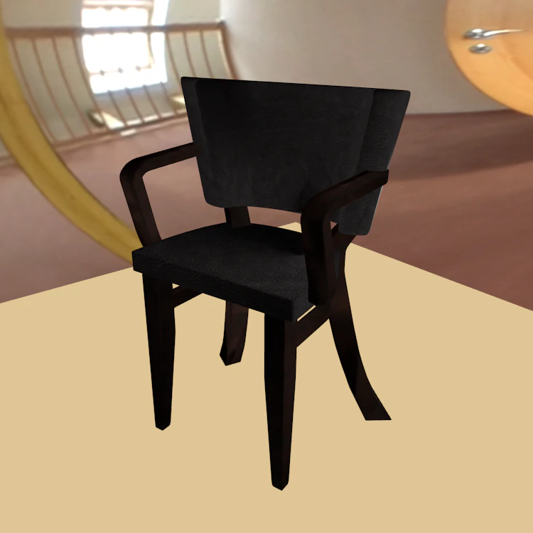 hi poly chair 3D Model .c4d .max .obj .3ds .fbx .stl .blend
