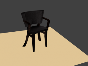 hi poly chair Modèle 3D