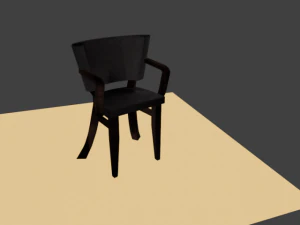 hi poly chair 3D Model