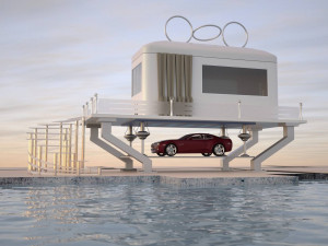 sci-fi hi-tach home 3D-Modell
