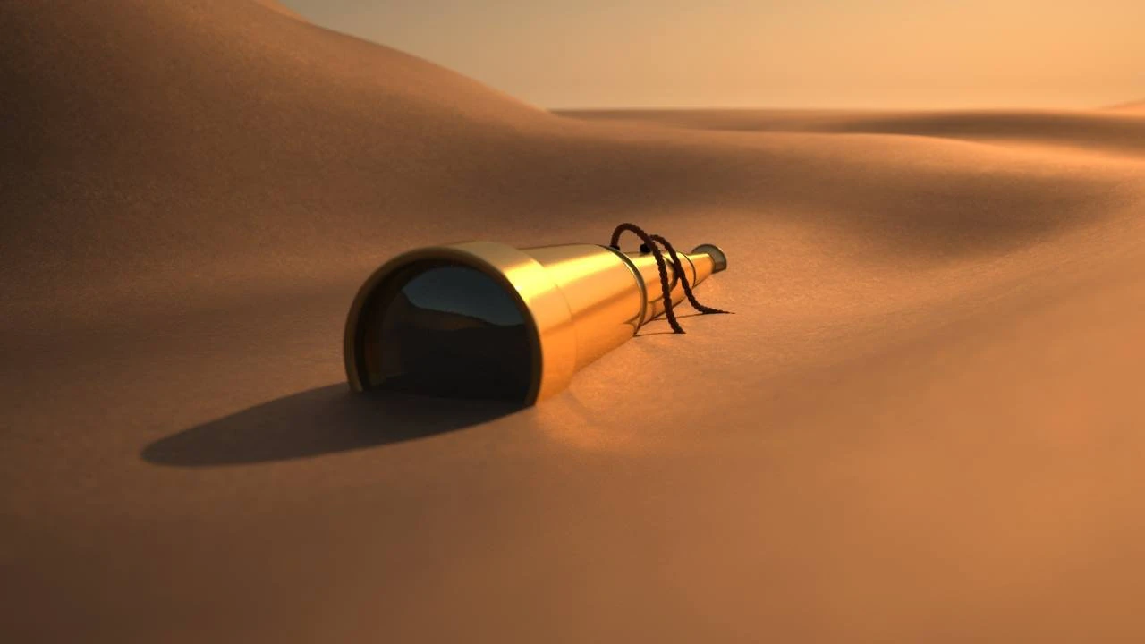 old telescope 3D Model .c4d .max .obj .3ds .fbx .stl .blend