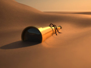 old telescope 3D-Modell