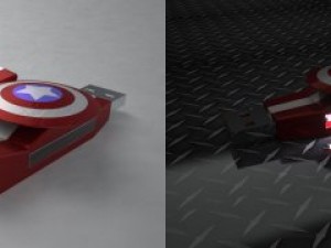 captain america pen-drives 3D-Modell